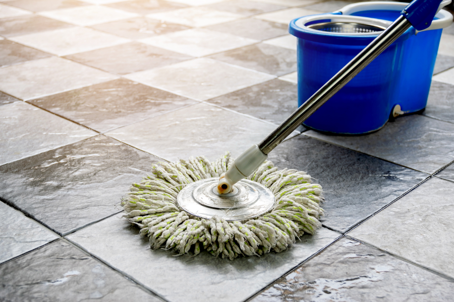 Grout and tile cleaning