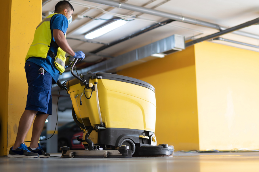 Industrial Floors cleaning